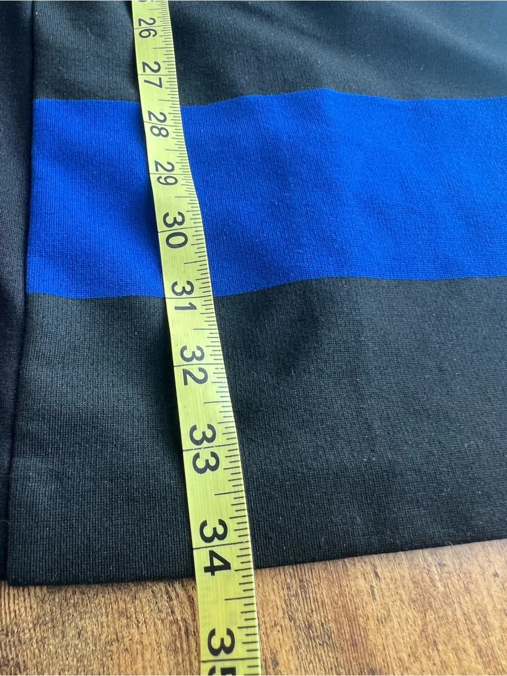 Michael Michael Kors Blue Black Striped Sheath Dress Size 6 Long Sleeve Career